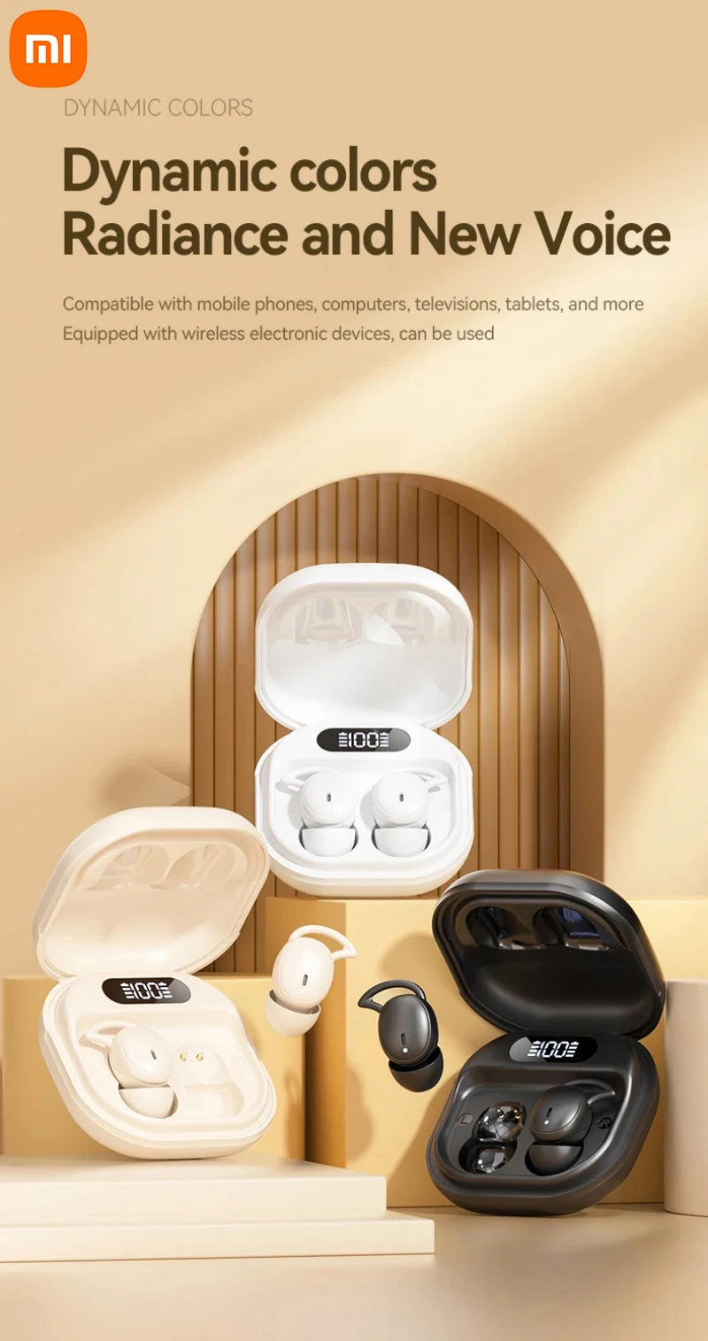 Xiaomi MIJIA Wireless Sleep Specific Invisible Earbuds Bluetooth 5.4 Headphones HiFi Stereo Sound Music Headphones TWS Earphones