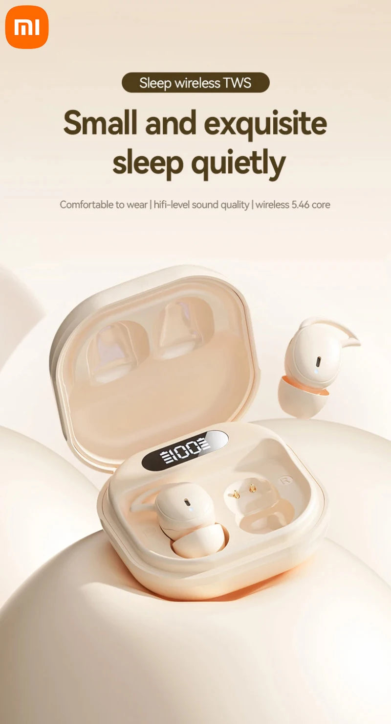 Xiaomi MIJIA Wireless Sleep Specific Invisible Earbuds Bluetooth 5.4 Headphones HiFi Stereo Sound Music Headphones TWS Earphones